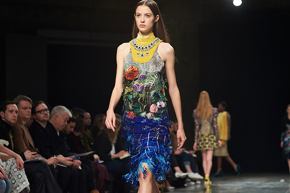 Mary Katrantzou. Catwalk. Turbine Hall. Tate Modern